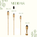 Tocheiro De Bambu Decorativo Natural Jardim Área Externa