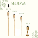 Tocheiro De Bambu Decorativo Natural Jardim Área Externa