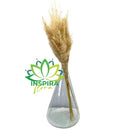 Vaso Pirâmide Grande 39cm C/ 5 Hastes Capim dos Pampas