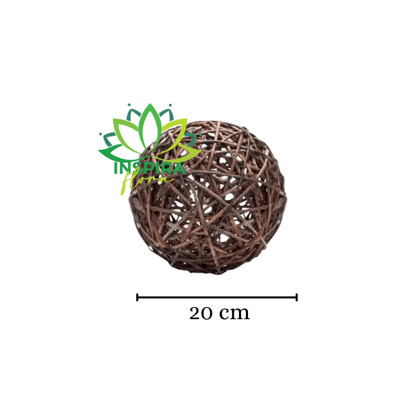 Bola Enrolada de Cipó Vime P 20X20