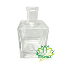 Garrafa Aromatizante De Vidro Quadrada 500ml Arranjo Pampas