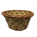 Cesto Cachepo Vime com Palha Médio 13x25x17 Ref.857