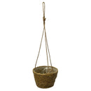 Cachepot Pendente Fibra Natural Cesto Decorativo Pendurar