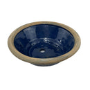 Vaso de Cerâmica Redondo Oriental Azul