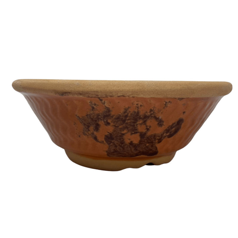 Vaso de Cerâmica Redondo Oriental Terracota