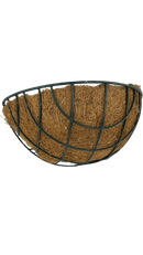 Vaso Fibra De Coco Meio Vaso Parede 25cm