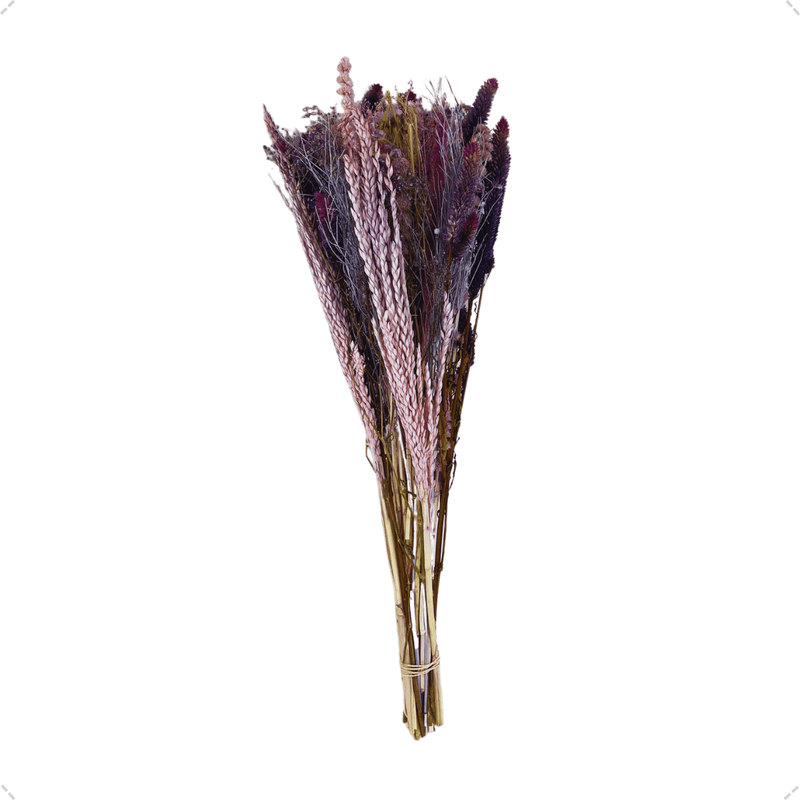 Buquê Casamento Flores Desidratadas Lilás Decoração Bonito Roxo Arranjo