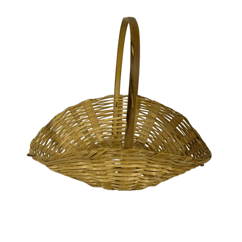 1 Bandejão De Bambu Oval Cesta Fraldeira 38cm Ref 813