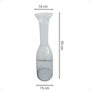 Trio Garrafas Vidro Elegante Pequena Média e Grande Chique Decoração Sala Pinterest Sala