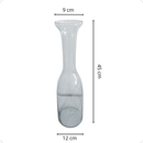 Trio Garrafas Vidro Elegante Pequena Média e Grande Chique Decoração Sala Pinterest Sala