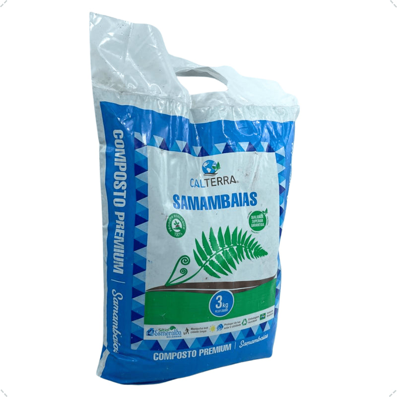 Composto Para Samambaias 3Kg Calterra Substrato Saco Qualidade Premium