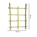 Treliça De Bambu Módulo 80 cm Jardim Vertical Decoração Solo