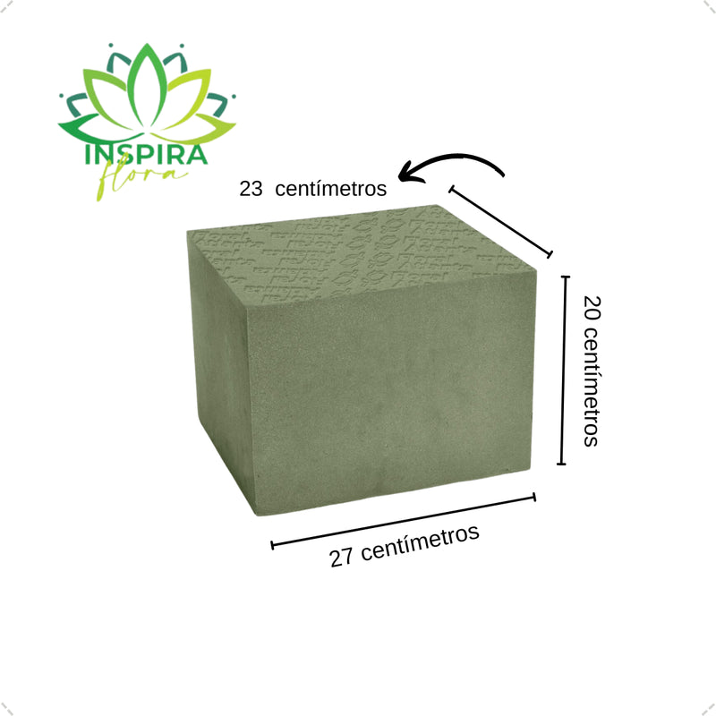 Espuma Floral Biodegradável Formato Bloco CX/6 Unidades F8