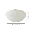 1 Unidade Vela Flutuante Grande Meia Bola Decoração Parafina