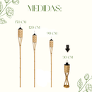 Tocheiro De Bambu Decorativo Natural Jardim Área Externa