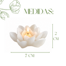 Mini Vela Decorativa Flor De Lótus Pequena 7cm Decoração