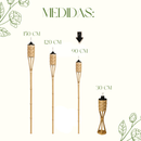 Tocheiro De Bambu Decorativo Natural Jardim Área Externa
