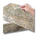 Caixa Baú De Taboa Com Tampa Madeira Revestido Palha Taboa