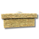 Caixa Baú De Taboa Com Tampa Madeira Revestido Palha Taboa