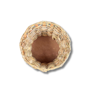 Cesto De Palha Taboa Artesanal Natural 30cm Cachepot Rústico