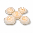 Kit 5 Velas Flutuantes Rosa Branca Decoração Mesa Eventos