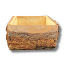 Mini Cachepot De Madeira De Pinus P Quadrado