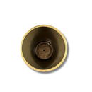 Vaso De Cerâmica Ouro Preto 15cm Furo De Drenagem Plantas