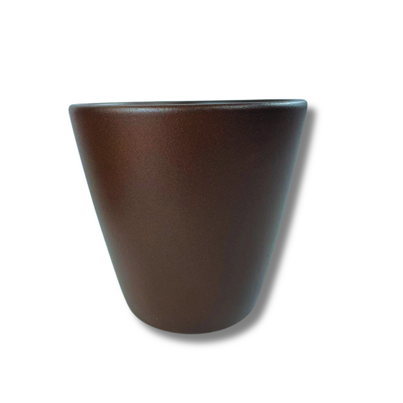 Vaso de Cerâmica Orquídea P cor Aço Cortem Decoração Planta