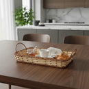 Bandeja Alça Baixa Retangular Vime Pequena 8x26x38 Ref. 555