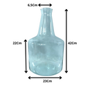 Vaso Garrafa Passione De Vidro 42 Cm Decoração Arranjo Luxo