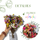 Buquê De Margarida Colorida Desidratada 60cm Flores Secas
