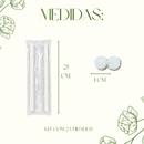 Kit 2 Pavios Para Tocheiro Refil De Fibra Para Tocha