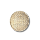 Peneira Redonda De Palha Natural Artesanal Pequena 30cm