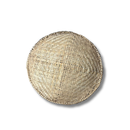 Peneira Redonda Tradicional De Palha Natural Artesanal 45cm