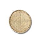 Peneira Redonda Tradicional De Palha Natural Artesanal 45cm
