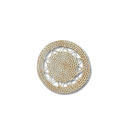 Sousplat Espiral Sol De Palha 35cm Decoração Mesa Artesanal