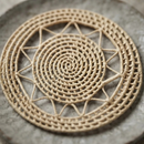 Sousplat Espiral Sol De Palha 35cm Decoração Mesa Artesanal