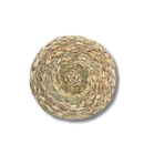 Sousplat Trançado Natural Palha Redondo 30cm Artesanal Decor