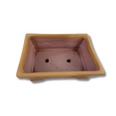 Vaso de Cerâmica Oriental Ikebana Montana G Para Bonsai Quadrado 10x20x26