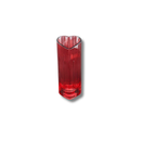 Vaso De Vidro Coração Vermelho 22cm Romântico Flores Quarto