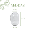 Vaso De Vidro Netuno Transparente Decorativo Flores Arranjos