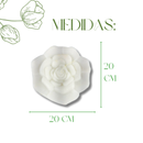 Vela Flutuante Rosa Flor Branca Para Decoração Festa Eventos