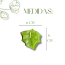 Vela Decorativa Folha Verde Aromatização Decoração Mesa Casa