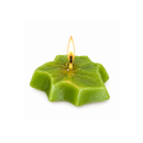 Vela Decorativa Folha Verde Aromatização Decoração Mesa Casa